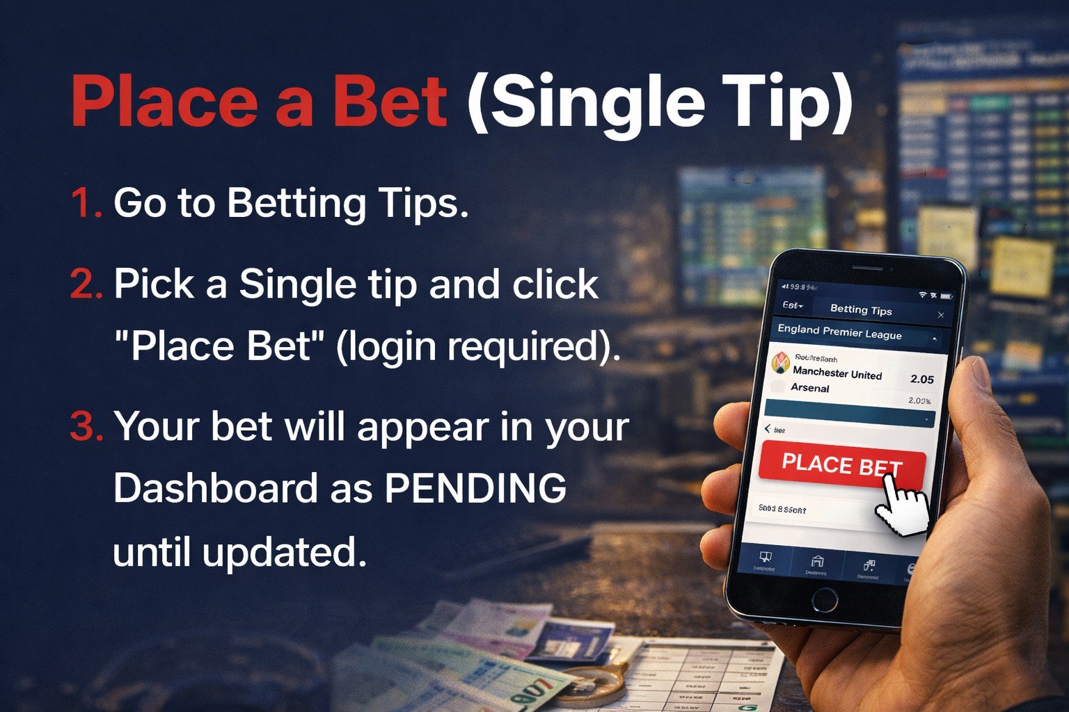 Place a Bet (Single Tip)